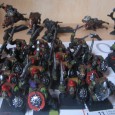 Les 100 piétons de l&rsquo;armée d&rsquo;orques sont bientôt finis. Il restera ensuite à peindre un char gobelin, des balistes et le célèbre Gorbad Griff&rsquo; Eud&rsquo; Fer.