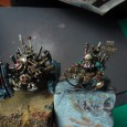 Orks en vue ! On grossit les rangs de la petite Waaagh. De la peinture de métaux, de peau bleu et de rouille pour ce samedi. J&rsquo;ai convertit la Mécarachnide Nécron, je [&hellip;]